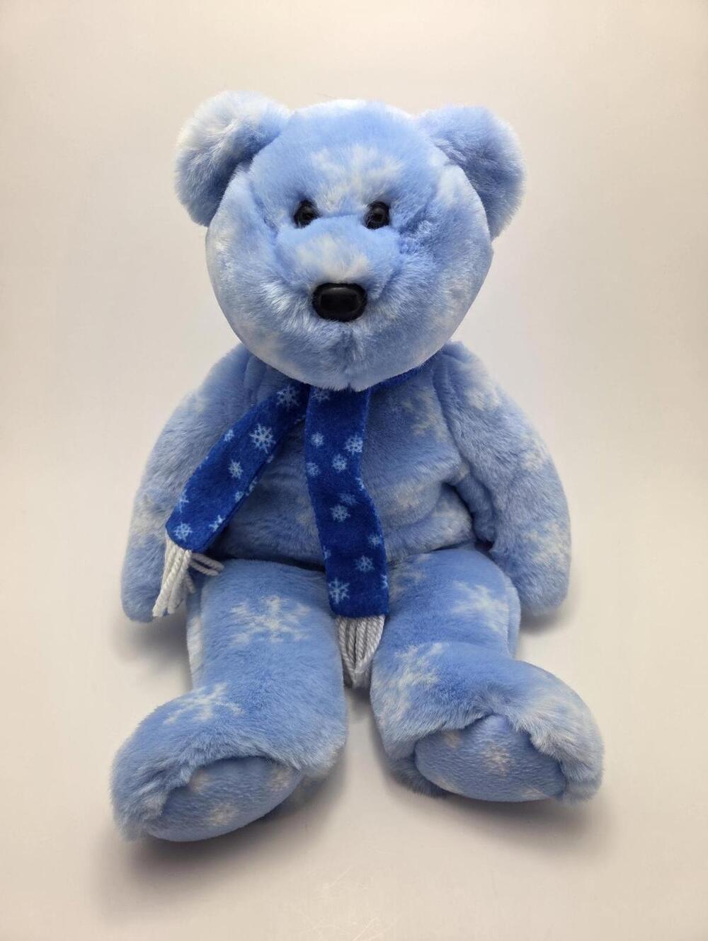 Ty Beanie Buddy “1999 Holiday Teddy” the Holiday Bear - No Hang Tag (8.5 inch)